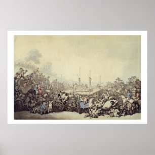 Affiche Le combat professionnel, 1787 (stylo, encre et la