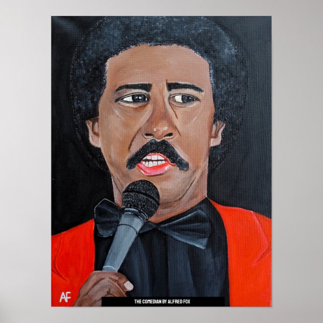 Affiche Le Comedian Peinture par Alfred Fox (Devant)