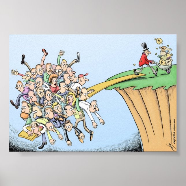 Affiche Le complot de la grande récession (Devant)