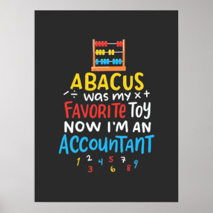 Affiche Le Comptable Abacus Était Mon Jouet Préféré