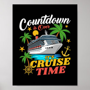 Affiche Le compte à rebours est terminé C'est le temps de