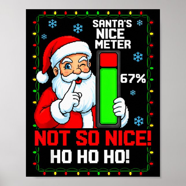 Affiche Le compteur de gentillesse du Père Noël 67 Pour Ce (Devant)
