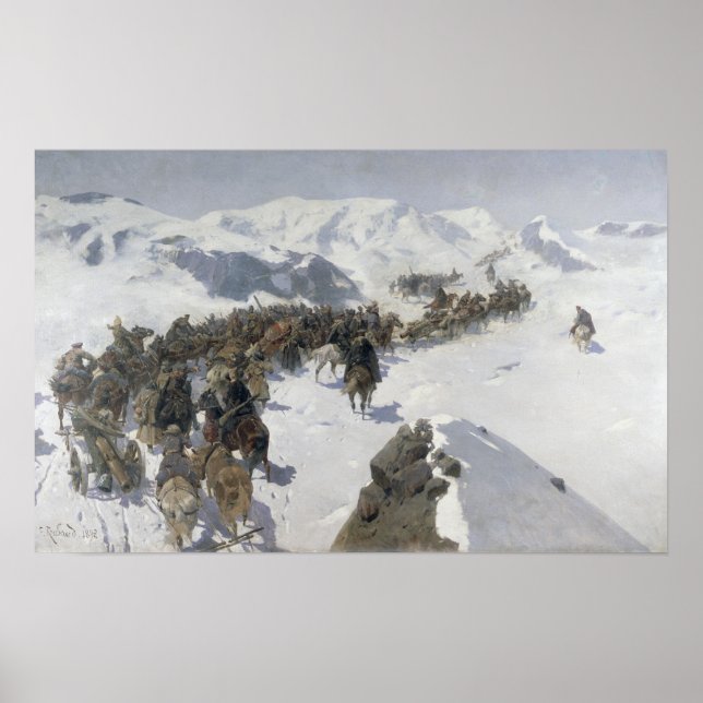 Affiche Le comte Argutinsky traverse la chaîne caucasienne (Devant)