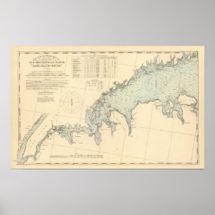 Affiche Le comté de Fairfield le Connecticut, Long Island