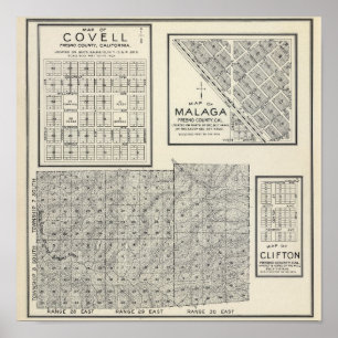 Affiche Le comté de Fresno, la Californie 22