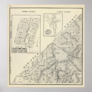Affiche Le comté de Madera, la Californie