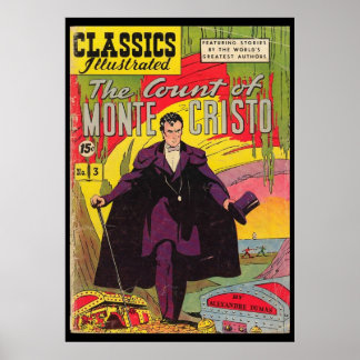 Affiche Le comte de Monte Cristo Alexandre Dumas Comic Bo