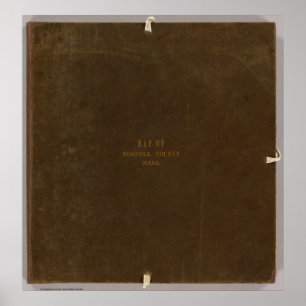 Affiche Le comté de Norfolk, le Massachusetts