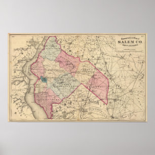 Affiche Le comté de Salem, NJ