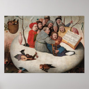 Affiche Le concert dans l'oeuf par Hieronymus Bosch