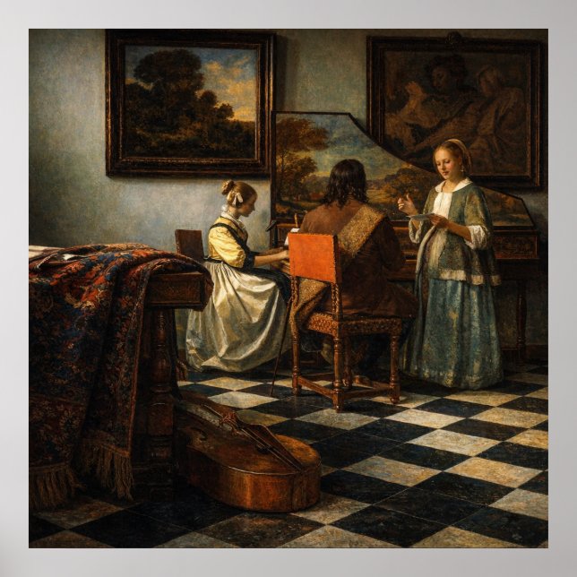 Affiche Le Concert de Johannes Vermeer (Devant)