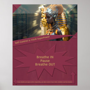Affiche Le contrôle de soi est votre superpuissance