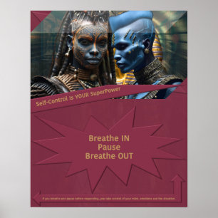 Affiche Le contrôle de soi est votre superpuissance