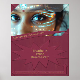 Affiche Le contrôle de soi est votre superpuissance
