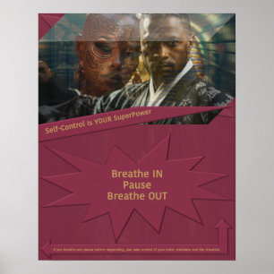 Affiche Le contrôle de soi est votre superpuissance