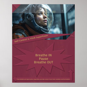 Affiche Le contrôle de soi est votre superpuissance