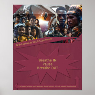 Affiche Le contrôle de soi est votre superpuissance