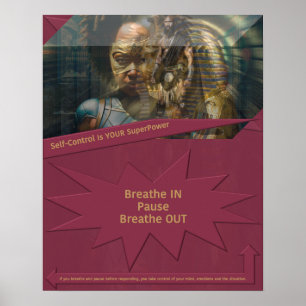Affiche Le contrôle de soi est votre superpuissance