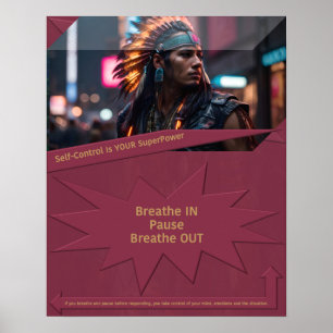 Affiche Le contrôle de soi est votre superpuissance