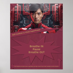 Affiche Le contrôle de soi est votre superpuissance