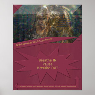 Affiche Le contrôle de soi est votre superpuissance