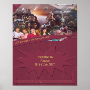 Affiche Le contrôle de soi est votre superpuissance