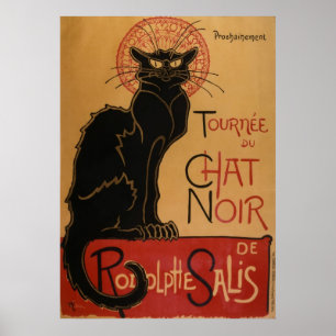 Affiche Le conversation Noir - Steinlen