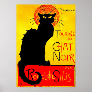 Affiche Le Conversation Noir Vintage