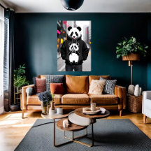 Le cool anthropomorphique Panda dans la ville | Ar