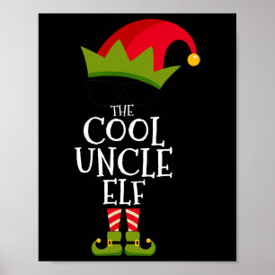 Affiche Le Cool Oncle Elf Correspondant Famille Groupe Cad