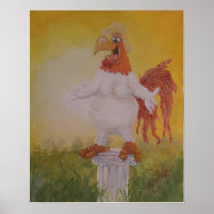Affiche "Le Coq qui pensait qu'il faisait lever le soleil"