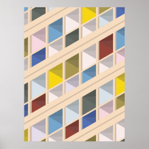 Affiche Le Corbusier - Cité radieuse 5