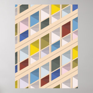 Affiche Le Corbusier - Cité radieuse 5