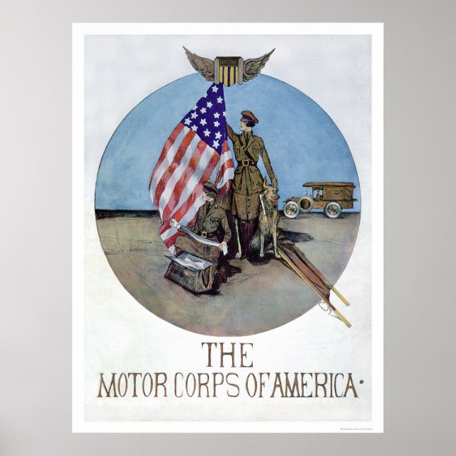 Affiche Le Corps automobile d'Amérique (US02075) (Devant)