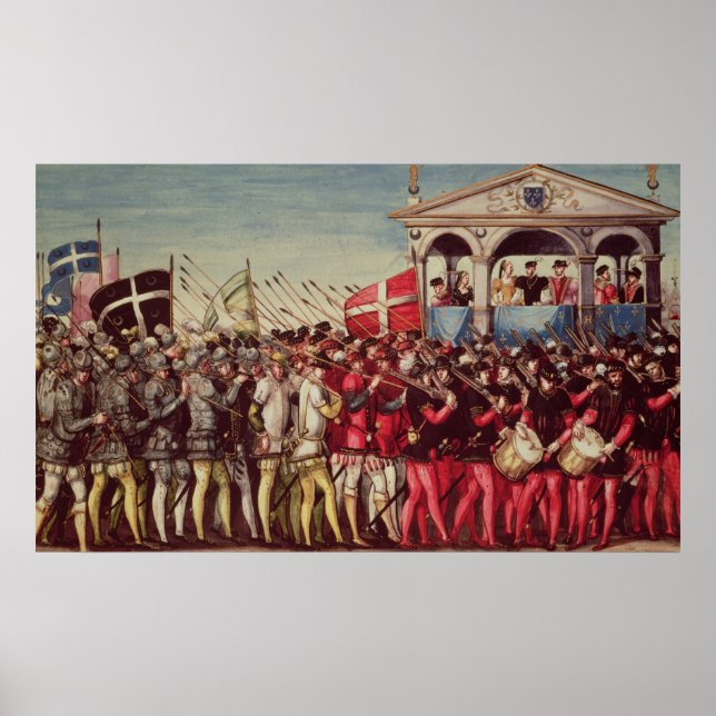 Affiche Le cortège des tambours et des soldats (Devant)