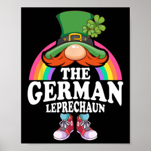 Affiche Le costume de la Saint-Patrick du Leprechaun allem