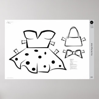 Affiche Le costume de poupée en papier OG : GRAND