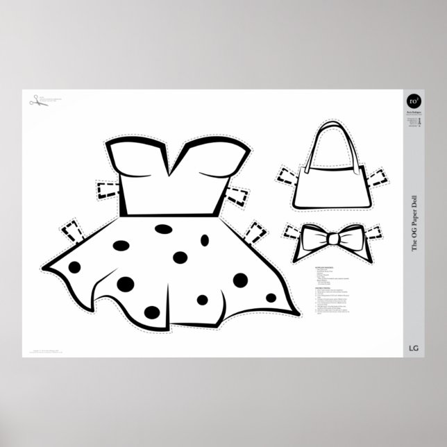 Affiche Le costume de poupée en papier OG : GRAND (Devant)