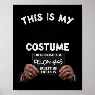 Affiche Le costume d'Halloween de la prison Donald Trump