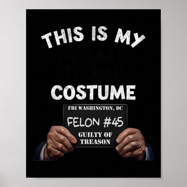 Affiche Le costume d'Halloween de la prison Donald Trump (Devant)