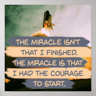 Affiche Le courage de commencer