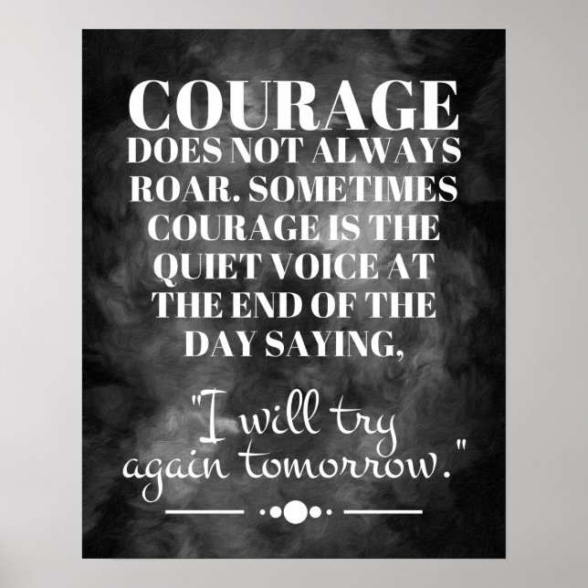 Affiche Le courage ne rugit pas toujours (Devant)