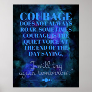 Affiche Le courage ne rugit pas toujours