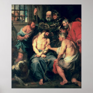 Affiche Le couronnement avec des épines, 1618-20