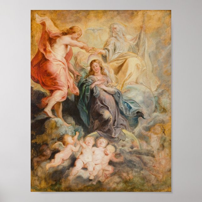 Affiche Le couronnement de la Vierge (Devant)