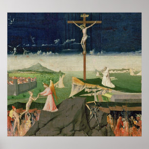 Affiche Le couronnement de la Vierge, achevé 1454