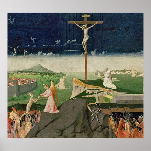 Affiche Le couronnement de la Vierge, achevé 1454 (Devant)