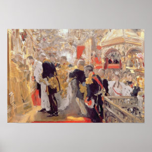 Affiche Le couronnement de l'empereur Nicholas II