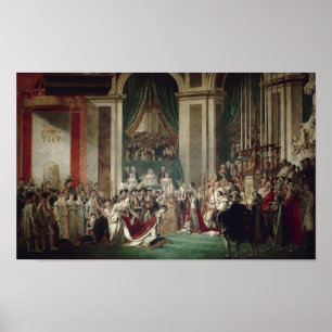 Affiche Le couronnement de Napoléon et de Joséphine