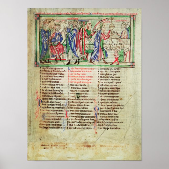 Affiche Le couronnement du fils du roi Henri II (Devant)